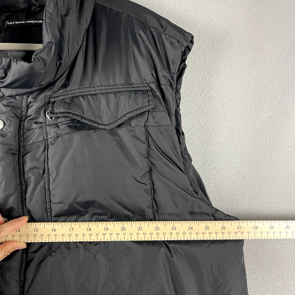 Marithe Francois Girbaud Vest Mens 3XL Black Full Zip Polyfill Urban Streetwear - Picture 9 of 16
